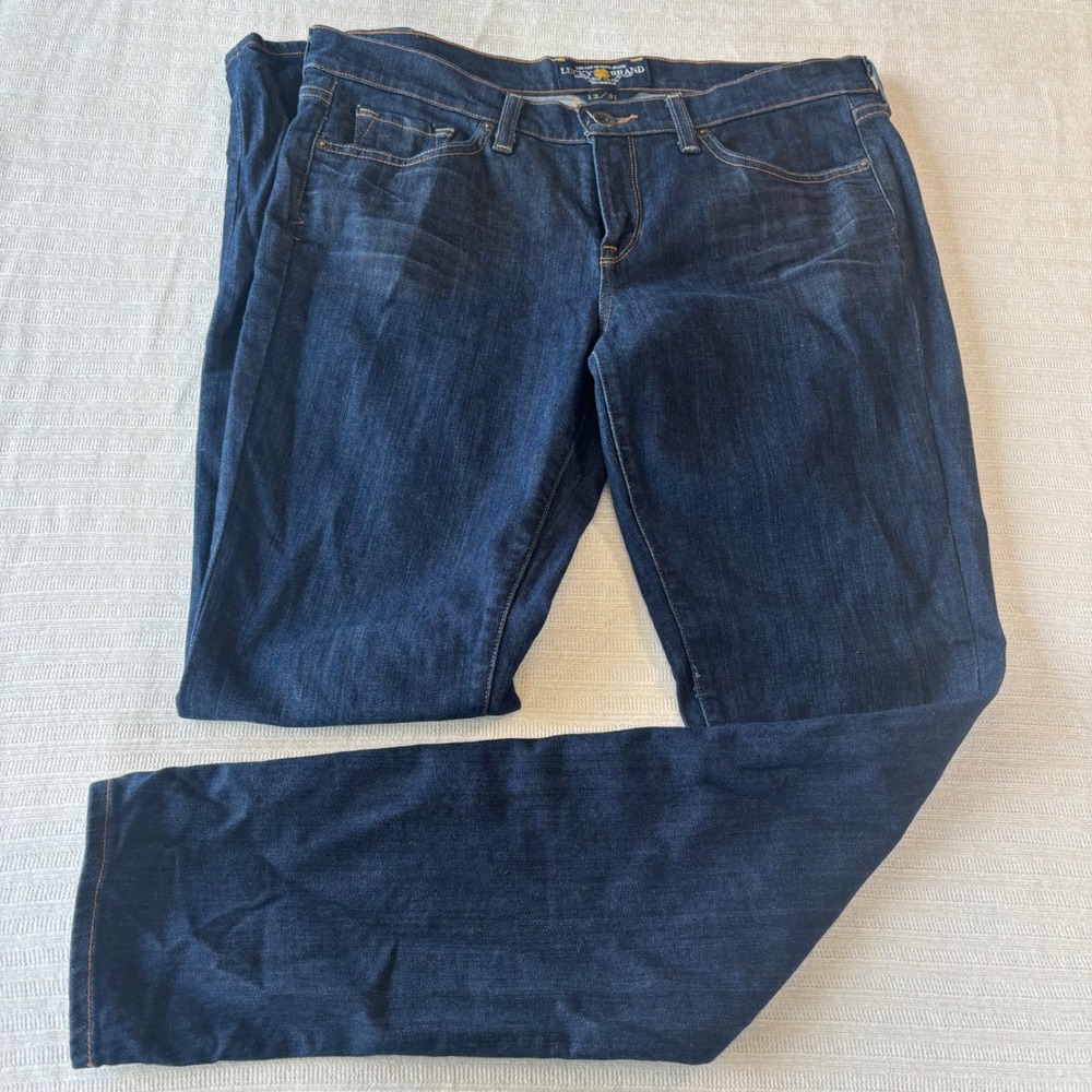 Lucky Brand Charlie Skinny Jeans 12/31 Dark Wash Jefferson Indigo Stretch